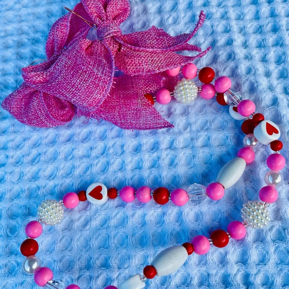Valentine Beaded Garland